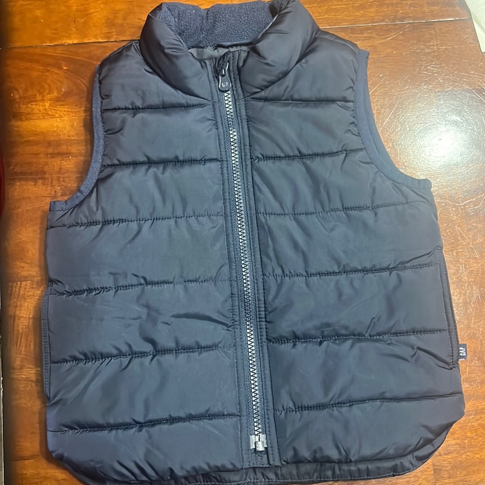 GAP toddler navy vest zip up
